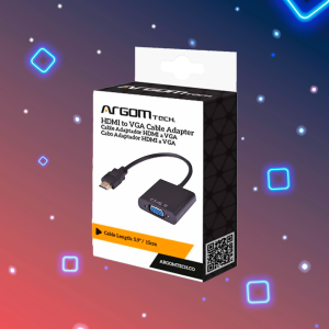 Adaptador Argom ARG-CB-0055 HDMI a VGA 1080P