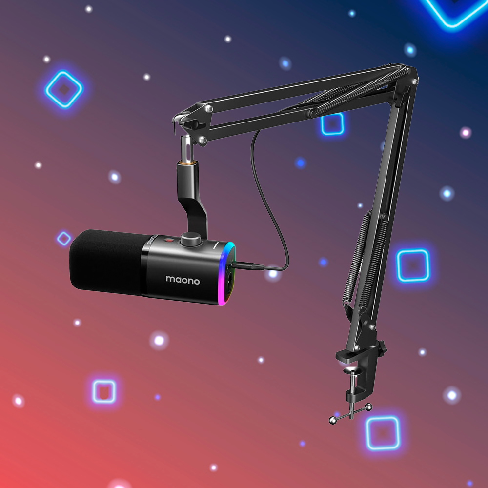 Micrófono Maono PD100XS con brazo