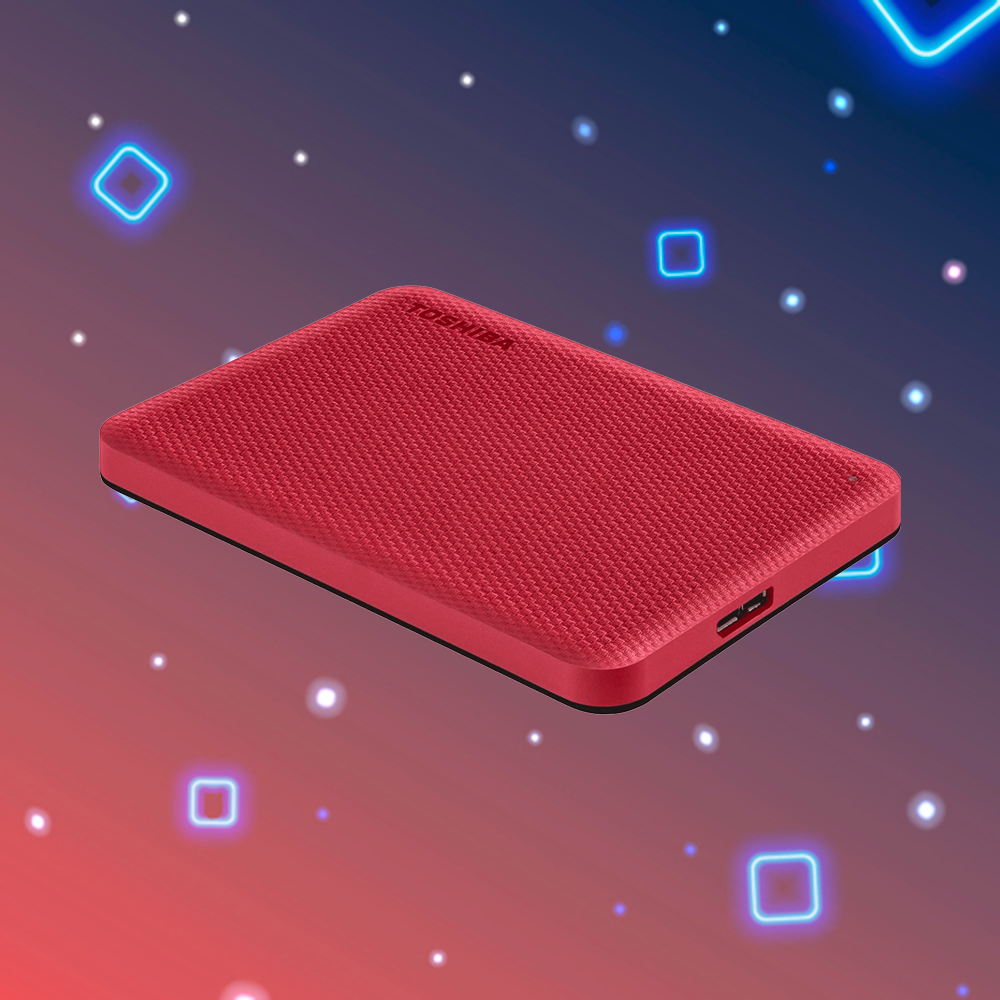 Disco duro externo Toshiba Canvio Advance 1 Tb rojo